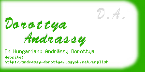 dorottya andrassy business card
